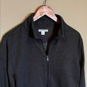 Amazon Essentials Men's Dark Gray Zip-Up Jacket